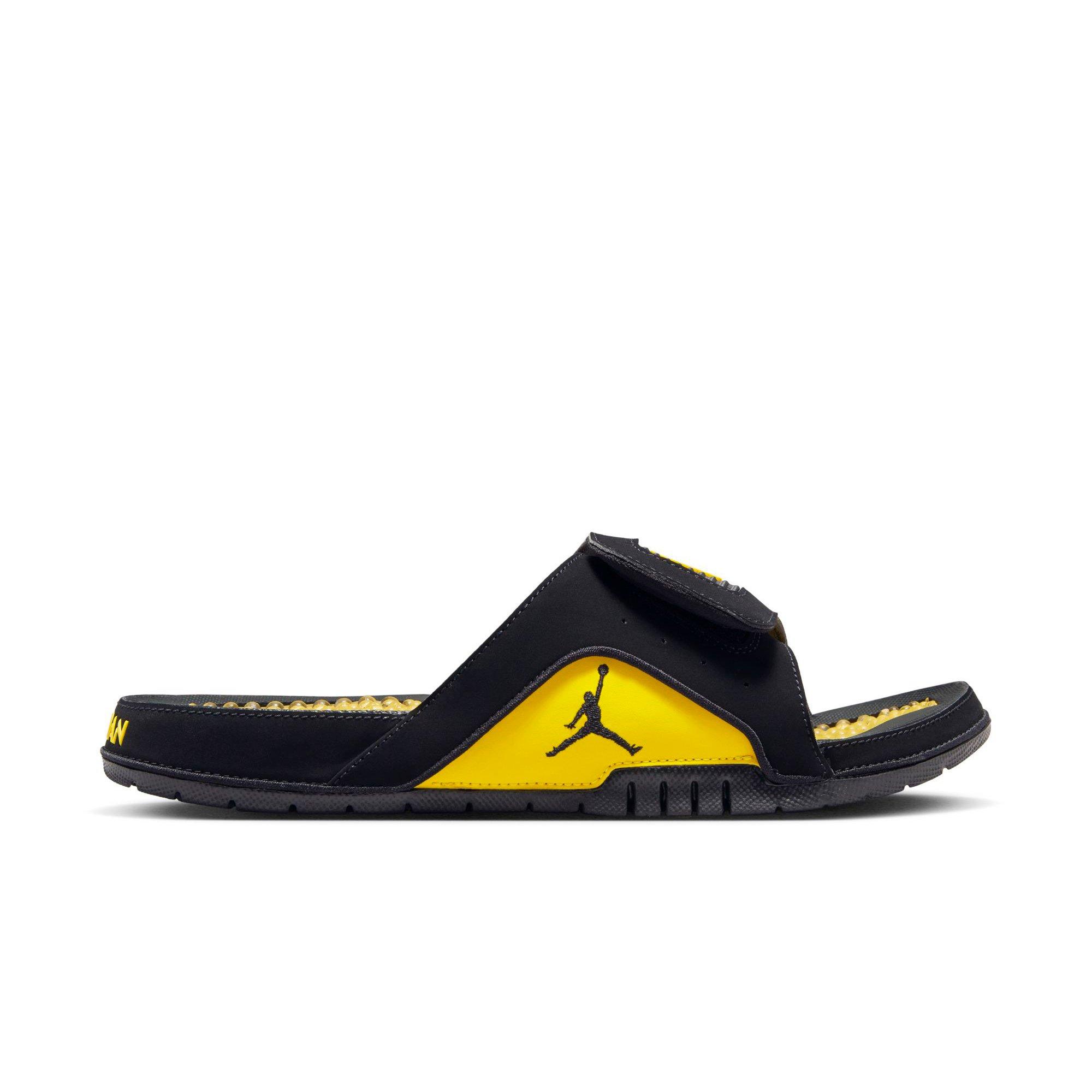 Jordan Hydro Retro IV "Black/Tour Yellow" Men's Slide - BLACK/YELLOW